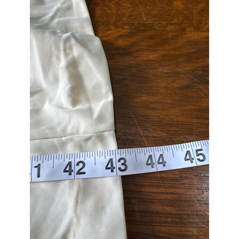 Vintage Lace Slip Dress Womens Small White Nylon Satin Full Lingerie 70s - Picture 5 of 6
